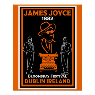 Poster James Joyce Dublin Irlande