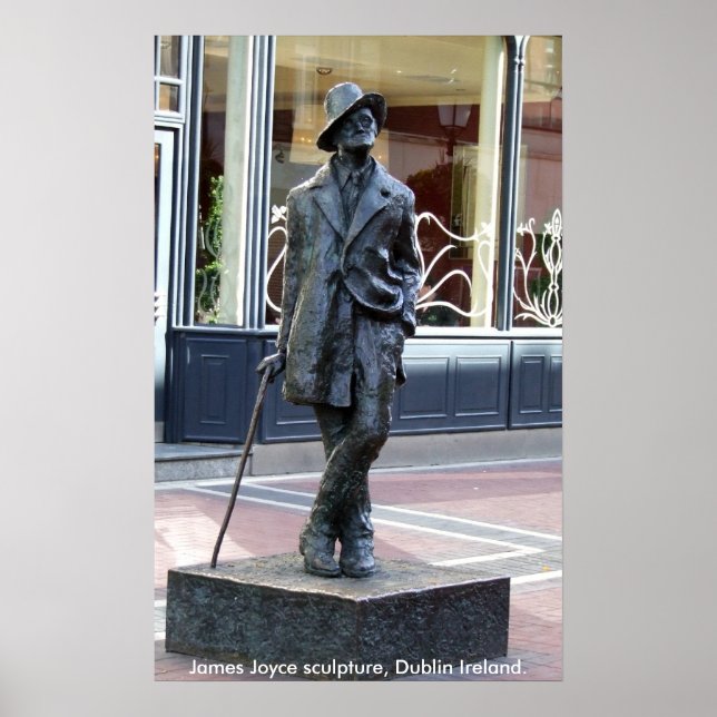 Poster James Joyce Statue, Dublin Irlande (Devant)