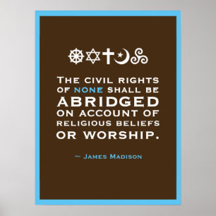 Poster James Madison Citation