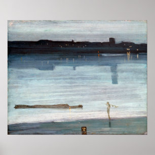 Poster James McNeil Whisler Nocturne à Blue and Silver