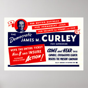 Poster James Michael Curley 1934