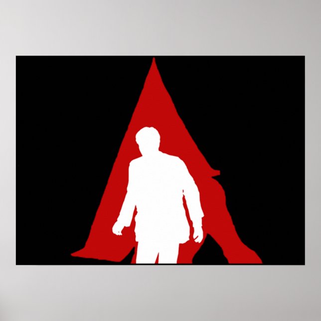 Poster James Sunderland Pyramid Head Silent Hill (Devant)