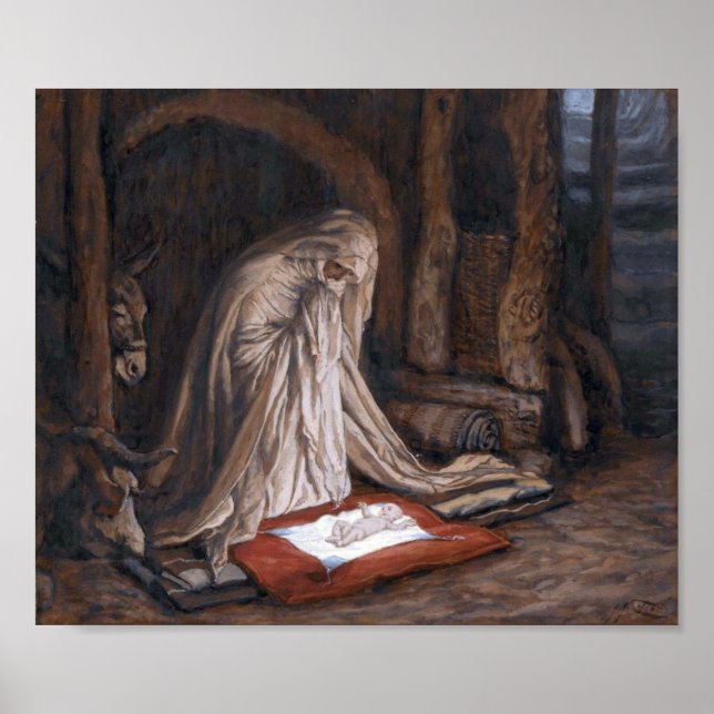 Poster James Tissot "La naissance de notre Seigneur Jésus (Devant)