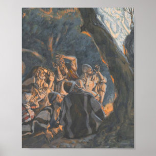 Poster James Tissot's - L'Ange Et Les Bergers