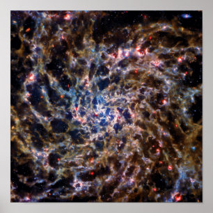 Poster James Webb Space Telescope Galaxie spirale IC 5332