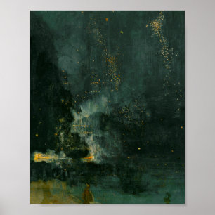 Poster James Whistle - Nocturne In Black and Gold, The Fa