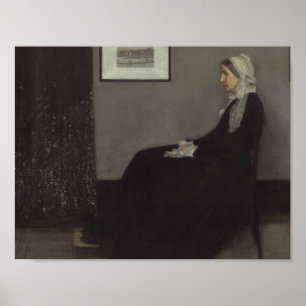 Poster James Whistler - Portrait de la mère de l'artiste