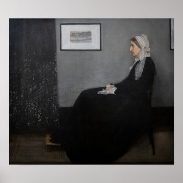 Poster James Whistler - Portrait de la mère de l'artiste (Devant)