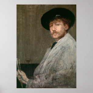 Poster James Whistler - Portrait du peintre