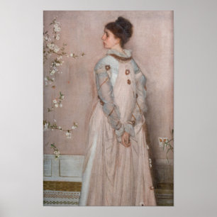 Poster James Whistler - Symphonie en couleur chair et ros