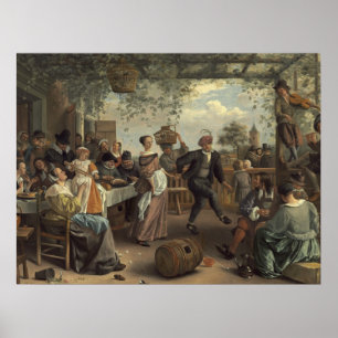 Poster jan steen le couple dansant