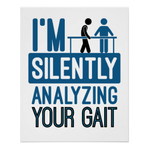 Poster J'analyse silencieusement votre thérapie physique