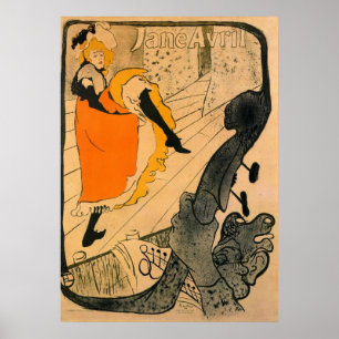 Poster Jane Avril par Toulouse-Lautrec