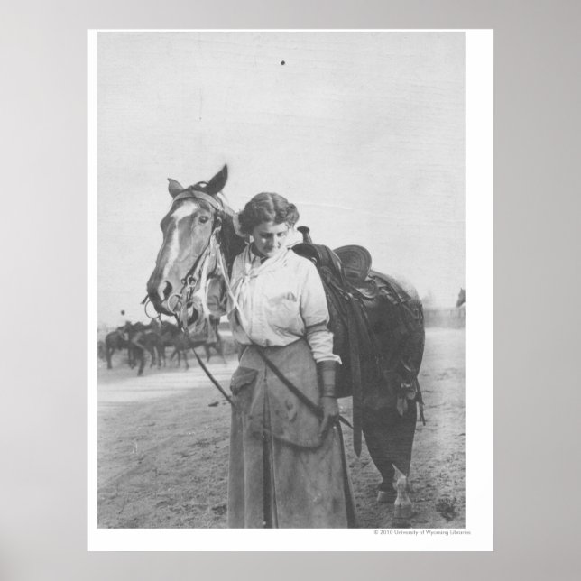 Poster Jane Bernoudi et son cheval (Devant)