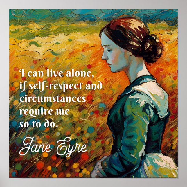 Poster Jane Eyre Cite Monet Style Peinture (Devant)