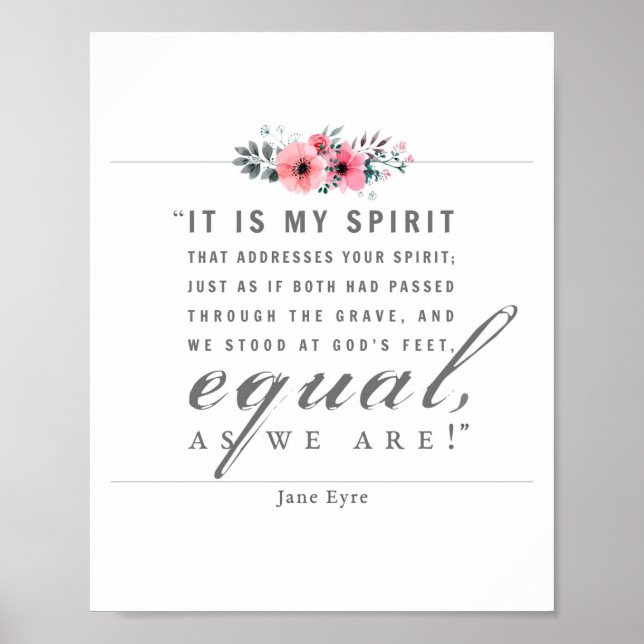 Poster Jane Eyre - Comme Nous Sommes - Blanc (Devant)