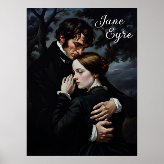Poster Jane Eyre romantique et Edward Rochester (Devant)