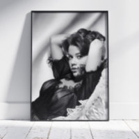 Poster Jane Fonda ~ Noir et Blanc ~ Décor