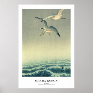 Poster Japanese Art Print - Ohara Koson - Seagull