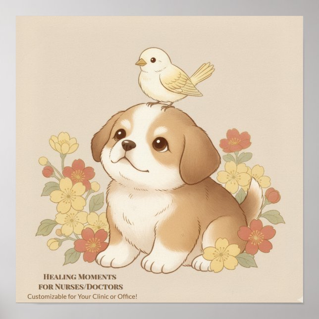 Poster Japanese Art Wall Decor for Nurses – Cute (Devant)