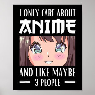 Poster Japon Anime Girl I ne s'intéresse qu'à l'Anime et