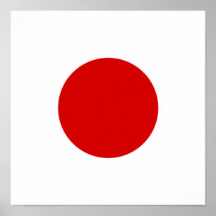 Poster Japon Drapeau Japon Pays Fierté Accueil Ethnicité