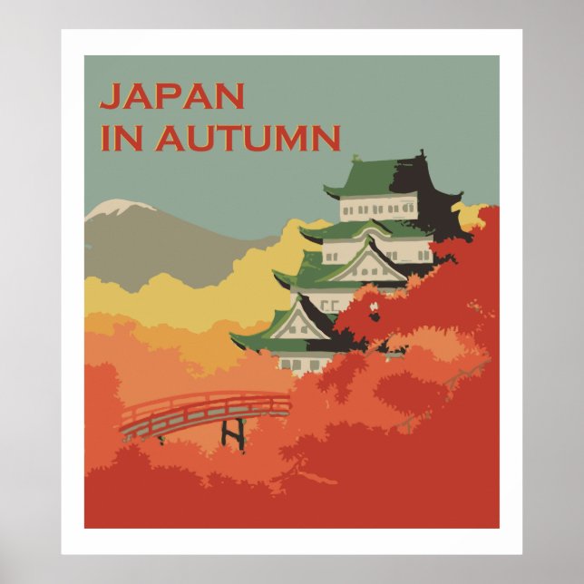 Poster Japon en automne (Annonces vintage) (Devant)