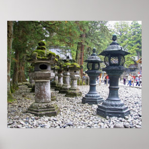 Poster Japon, Nikko. Sanctuaire Toshogu et mausolée en