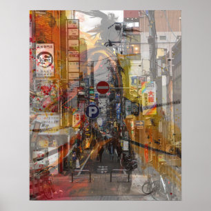 Poster Japon passé et présent.