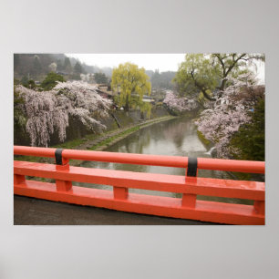 Poster Japon, préfecture de Gifu, Takayama également conn