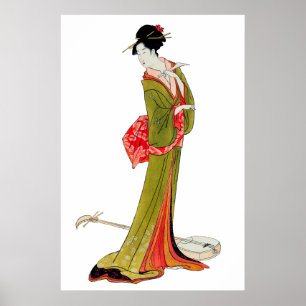 Poster Japonais Geisha Asian Wall Art