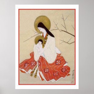 Poster Japonais Madonna et cru d'enfant