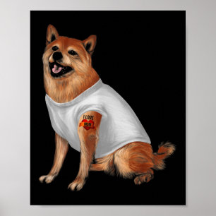 Poster Japonais Shiba Inu Tattoo Amoureux des chiens Prop