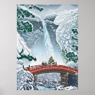 Poster Japonais vintage illustré