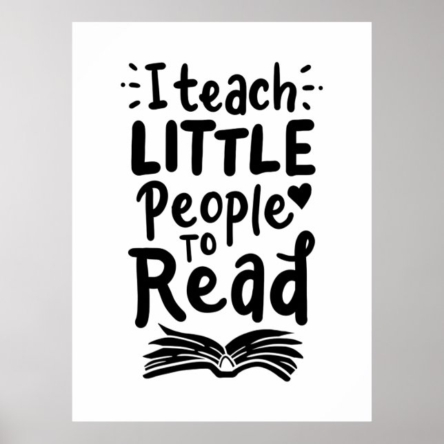 Poster J'Apprends Aux Petits À Lire (Devant)