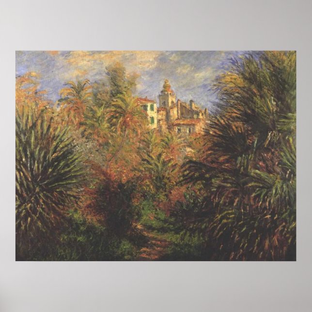 Poster Jardin à Bordighera - Claude Monet - c1900 (Devant)