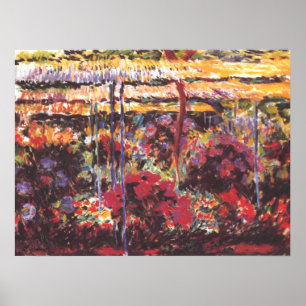 Poster Jardin à Giverny - Claude Monet - c1900
