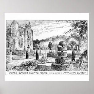 Poster Jardin Ballimore, Jacquard de terrasse, des