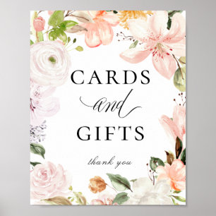 Poster Jardin Botanique Pastel Floral Cartes Cadeaux Symb
