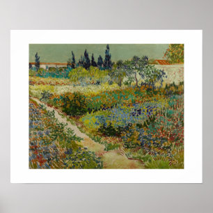 Poster Jardin chez Arles (1888) par Van Gogh