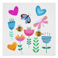 Jardin d'abeilles heureux