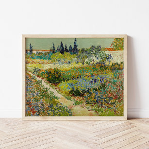 Poster Jardin d'Arles   Vincent Van Gogh