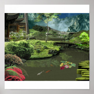 POSTER JARDIN D'ASIE
