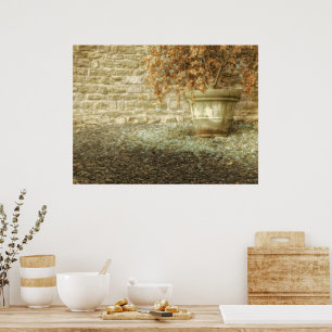 Poster Jardin d'automne rustique