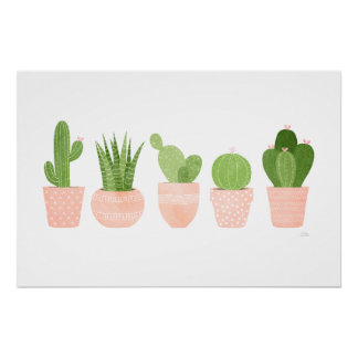 Poster Jardin de Cactus