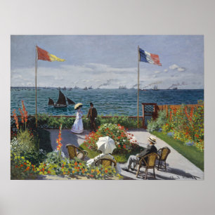 Poster Jardin de Claude Monet à Sainte-Adresse Art Print