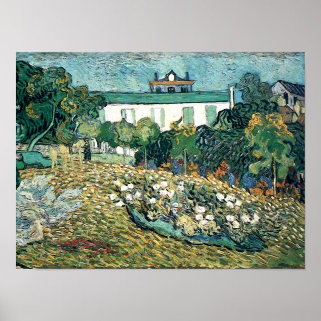 Poster Jardin de Daubigny - Gogh (Devant)