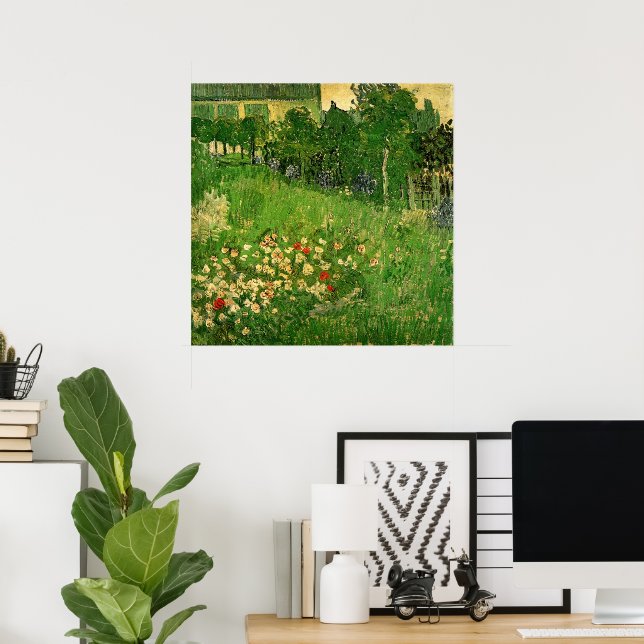 Poster Jardin de Daubigny par Vincent van Gogh, Le Jardin (Bureau à domicile)