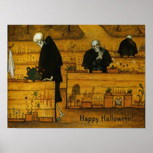 Poster "Jardin de la mort" sur mesure pour Hallowe