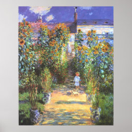 Poster Jardin de l'artiste à Vetheuil - Claude Monet
